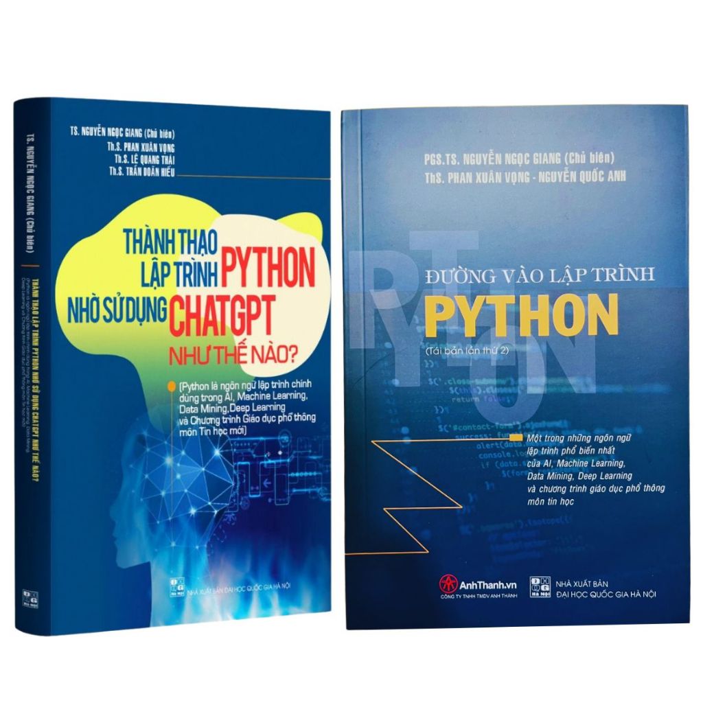 Combo sách: Đường vào lập trình Python - Thành thạo lập trình Python nhờ chát GPT như thế nào?