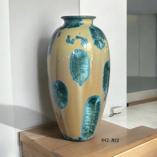 Bình cắm hoa men kết tinh gốm sứ Bát Tràng, bình cắm hoa đẹp - Lynh Gốm decor