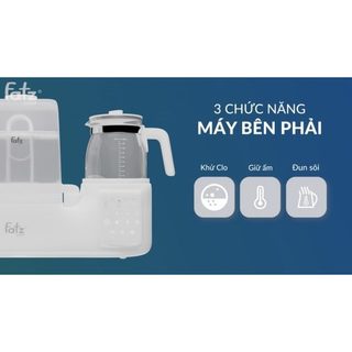 Máy tiệt trùng sấy khô, hâm sữa và đun nước đa năng FATZ BABY MULTIMAX 3 - Bảo hành 12 tháng