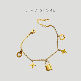 Lắc tay dây chuyền nữ không gỉ sét thiết kế basic dễ thương phụ kiện phong cách Hàn Quốc