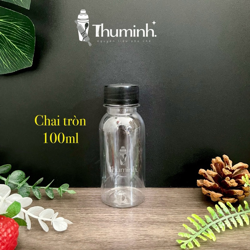 Combo 100 Chai Nhựa Tròn 100ml Kèm Nắp