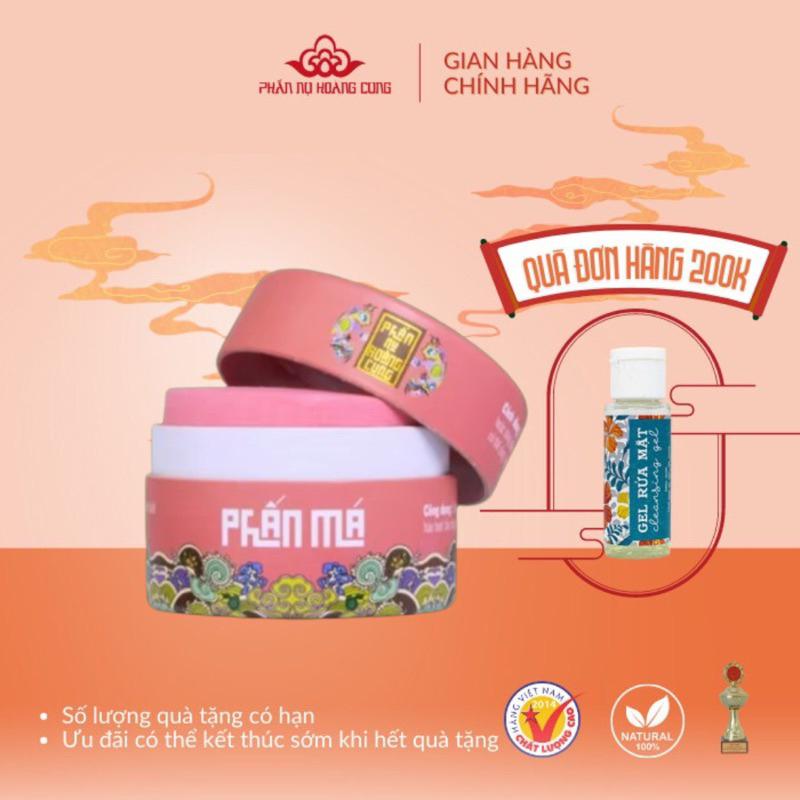 Phấn Má Phấn Nụ Hoàng Cung màu hồng/ màu cam 25g