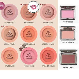 [DATE 2027-2028 -AUTH] Má hồng 3CE Mood Recipe Face Blush - Đủ hidden tag
