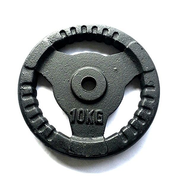 TẠ GANG 10kg, tạ gang 10kg hình dạnh bánh tạ 3 cánh lỗ phi 30, dùng tạ tay, tạ đơn