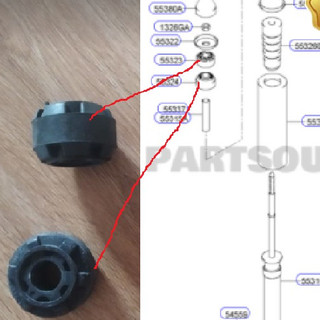 bộ 4 quả cao su đệm giảm sóc sau xe kia morning, hyundai i10 grand, hyundai getz