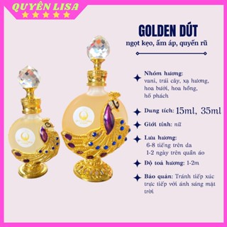 [ QUEEN LISA] Tinh Dầu Nước Hoa Phượng Hoàng Gold 15ml, 35ml - Golden Dust Mùi Kẹo Ngọt, Vani