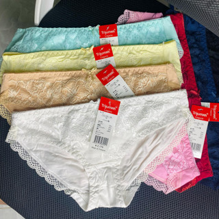 Combo 10 quần lót cotton phối ren cho nữ(có size) [Ảnh thật