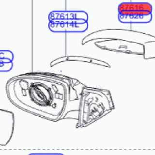 mặt gương hyundai elantra 2016-2019