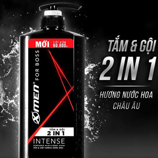 Tắm gội 2 in 1 Xmen Boss Intense hương nước hoa 650g
