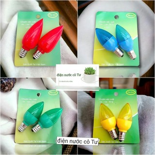 2 bóng đèn LED Ớt bóng đèn bàn thờ E12 đủ màu các loại
