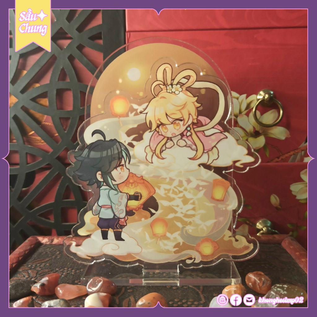 (LIMITED) Mô hình/Standee 2 mảnh XiaoAether "Ngưu Lang Chức Nữ" (Genshin Impact)
