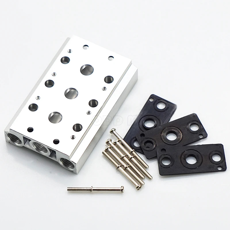 Đế lắp van điện từ khí nén 4v210-08, 4v220-08, TG2521-08TG2522-08