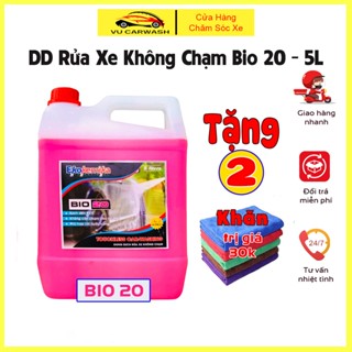 Nước Rửa Xe Không Chạm Ekokemika, Dung Dịch Rửa Xe Ô Tô, Xe Máy Siêu Sạch, Siêu Bóng Bảo Vệ Sơn Xe Bio 20 - 5L
