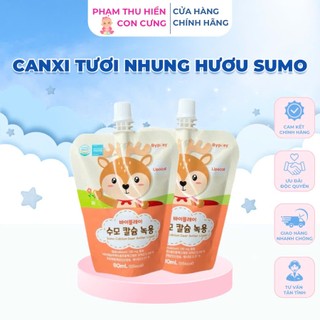 Gạc Canxi Tươi Nhung Hươu Sumo Tăng Cường Chiều Cao, Đề Kháng Cho Bé 1 Thùng 30 Gói - Phạm Thu Hiền Con Cưng