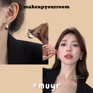  BÔNG TAI TRÒN MÀU BẠC THANH LỊCH NỮ TÍNH makeupyourroom