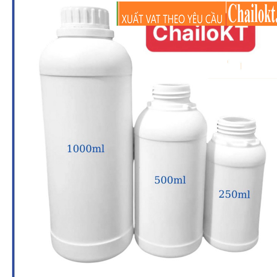 Chai 1000ml nhựa hdpe (SET 10SP)/ chai đựng nước giặt/chai đựng hoá chất/vỏ chai nhựa 1l Chailokt/ c