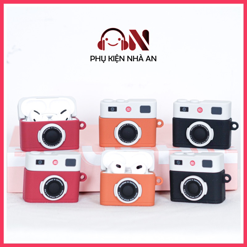 Ốp Bảo Vệ Tai Nghe Hình Máy Chụp Hình dành cho Airpod Pro 2 Airpod 3