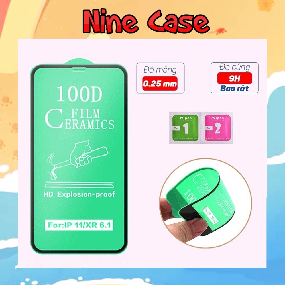 Kính cường lực iphone dẻo 100D full màn 6/6plus/6s/6splus/7/7plus/8/8plus/x/xs/11/12/13/14/pro/max/promax