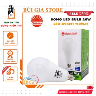 Bóng Led siêu sáng tiết kiệm điện Rạng Đông - A95N1/20W.H (hàng chính hãng có tem chống hàng giả)