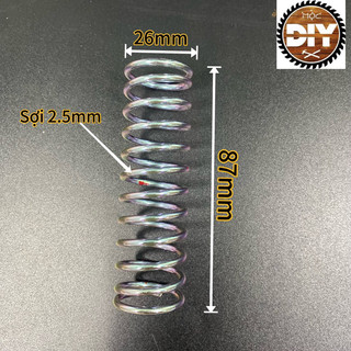 Lò xo nén phi 26 dài 87mm sợi 2.5mm (set 2)