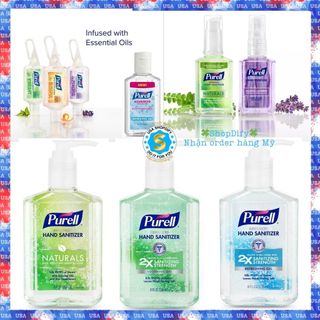 Gel  Nước Rửa tay Khô Diệt Khuẩn Của Mỹ PURELL Advanced Hand Sanitizer Refreshing   Soothing Gel with Aloe and Vitamin E 
