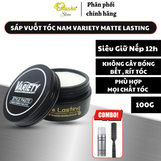 SÁP VUỐT TÓC NAM VARIETY MATTE LASTING - 100gr , Siêu giữ nếp 12h.