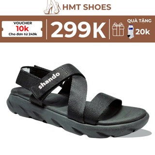  Giày Sandal Đi Học Dép Quai Hậu Đi Học SHANDO F6 Sport Nhiều Màu Quai dù Cao 3 Phân  Nam Nữ  HMT Shoes 