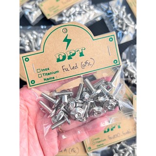 Bộ ốc áo inox 304 cho xe fu led