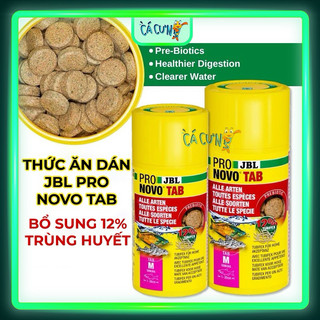Thức ăn cá dán kính JBL Novo Tab Pro 150g (400 viên) Cám dán kính bể cá - HÀNG CÔNG TY