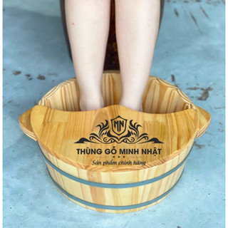 Chậu gỗ ngâm tay, ngâm chân, làm nail, rửa mặt