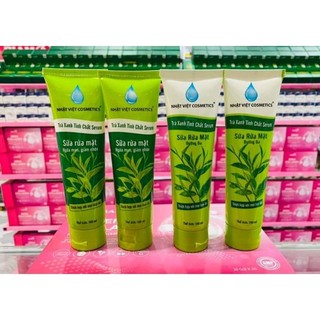 Sửa rửa mặt trà xanh nhật việt tinh chất serum