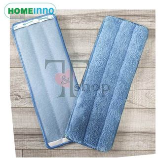 Tấm Vải Lau Nhà Thay Thế Cây Lau Nhà Tự Vắt 2 Ngăn Thông Minh Homeinno