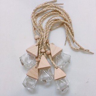Combo 20 Vỏ Lọ đựng tinh dầu treo xe kim cương dây kim tuyến - vỏ lọ tinh dầu treo xe - chai lọ mỹ phẩm