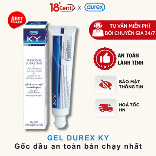  Gel bôi trơn Durex Ky 50ml. Gel Gốc Dầu An Toàn Hết Khô Hạn Tăng Tiết Nhờn Yêu Lôi Cuốn 