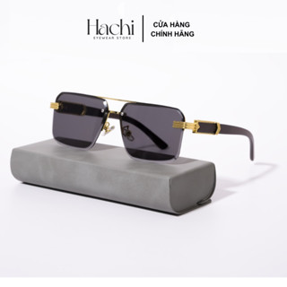 Kính Mát Không Viền Nam Nữ, Tròng Chống Nắng, Gọng Gỗ Sồi Cao Cấp - Thời Trang Độc Đáo [KR1]