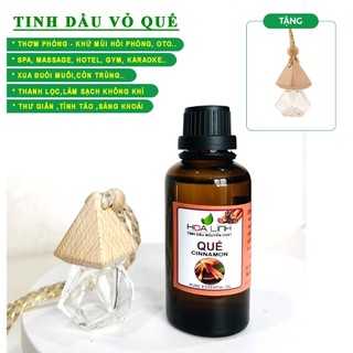 Combo 3 chai - Tinh dầu quế nguyên chất thiên nhiên 100% (chai 50ml) - TẶNG VỎ LỌ TREO XE