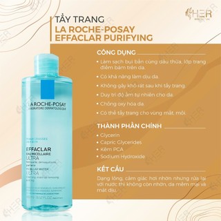 Tẩy trang La roche-posay 400ml