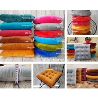 Đệm ngồi bệt, nệm ngồi ghế Vải nhung cao cấp