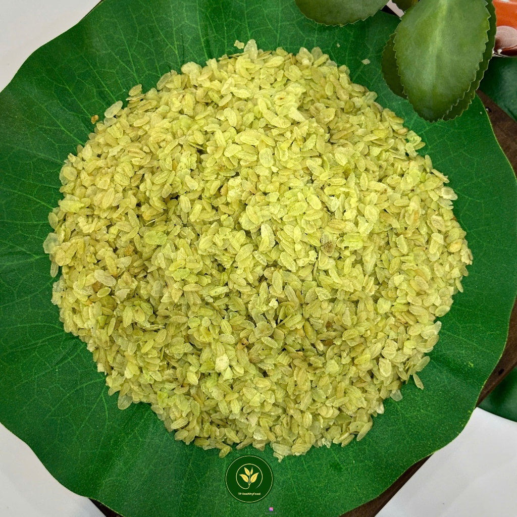 Cốm dẹp xanh sạch loại to dày, ngon và thơm ngon (cốm làng vòng món quà của tuổi thơ)