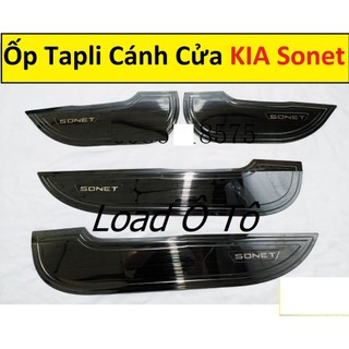 Ốp Tapli Cánh Cửa Xe KIA Sonet 2022-2024 Mẫu Vân Titan Cao Cấp