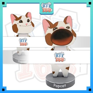 Mô hình giấy động vật Chibi Popcat Mèo
