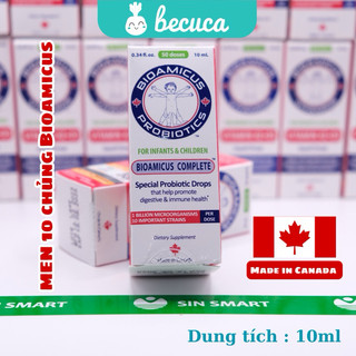 Men Vi Sinh 10 Chủng BIOAMICUS 10ml Date Xa chính hãng nhập khẩu canada