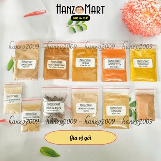 Bột hành tỏi quế/bột nghệ/ớt cựa gà cà ri cho bé ăn dặm