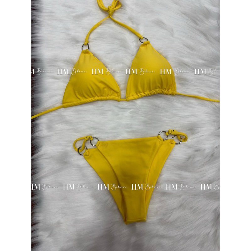 Bikini Đồ Bơi Nữ Hai Mảnh Tam Giác Khoen Có Tăng Đơ Tùy Chỉnh Tiện Lợi | BigBuy360 - bigbuy360.vn