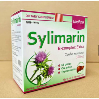 BỔ GAN-MÁT GAN GIẢI ĐỘC GAN Silymarin B-complex Extra tăng cường chức năng gan Hộp 100 viên