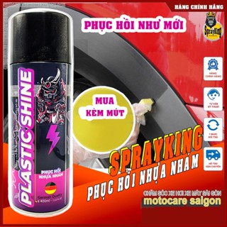 Chai Xịt Phục Hồi Nhựa Nhám SPRAYKING , Bảo vệ Làm Mới, Làm Bóng Nhựa & Cao Su Chuyên Nghiệp