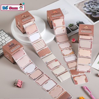 Hộp cuộn ghi chú Capybara 256 tờ, dùng làm giấy note, nhãn vở cute Shop Bố Sam