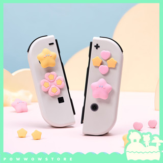 [Sẵn VN] Oled/V1/V2 Set Nút Dán Và Bọc Analog Dành Cho Joycon Của Máy Game Nintendo Switch Phong Cách Mario Kirby Star