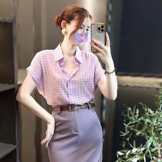 ☘️ A098-ÁO SƠ MI GU TAY LV DÍC DẮC  KẺ 🌺