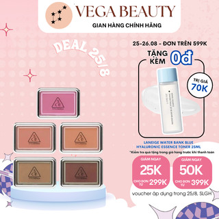 Phấn Má Hồng 3CE New Take Face Blusher 4.5g mịn lì tông màu trendy